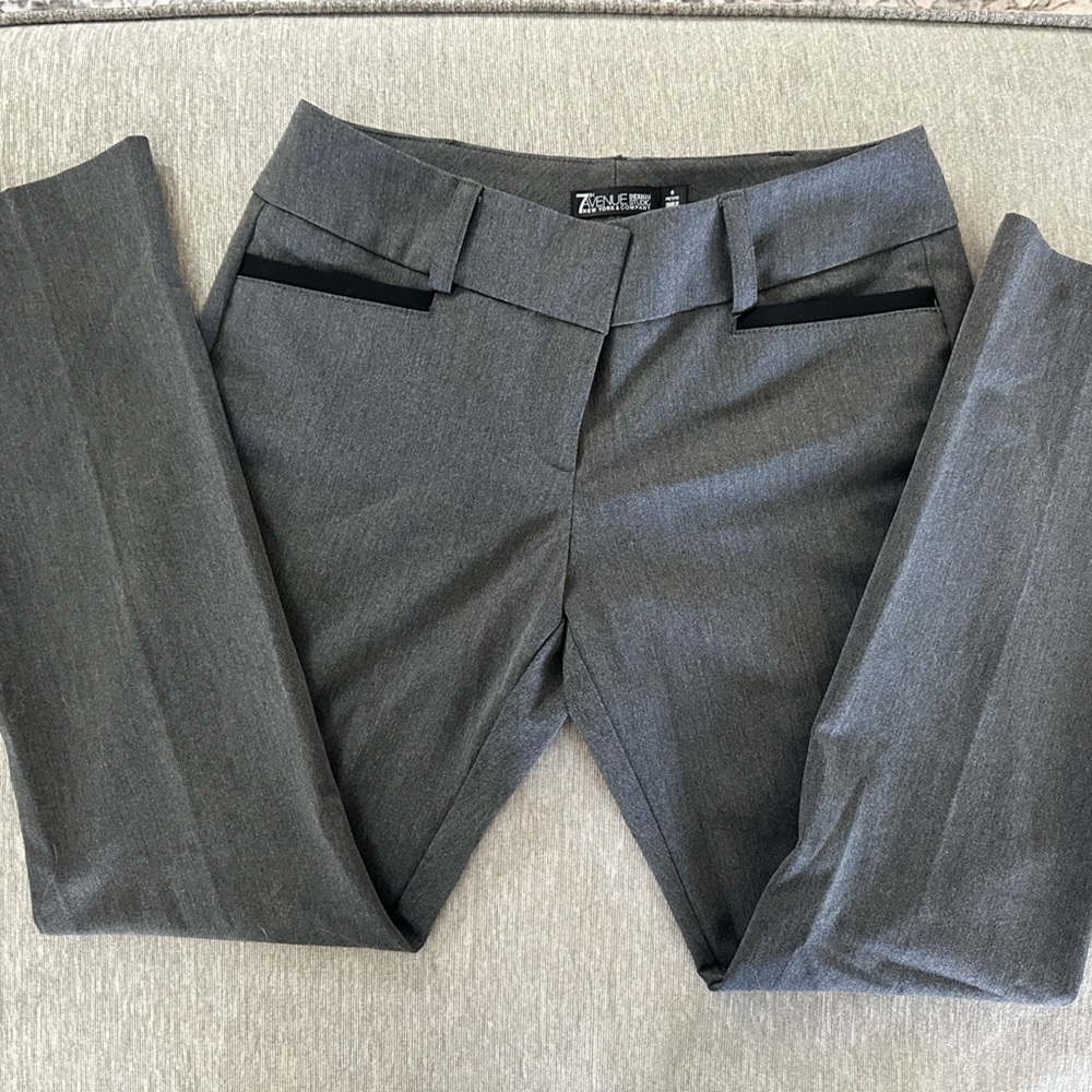 NY&C Gray Bootcut Dress Pants
